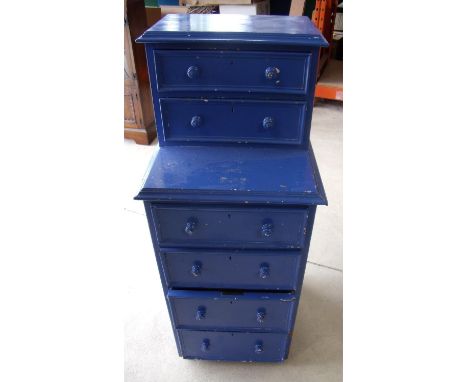 Set of six drawers with shelf 