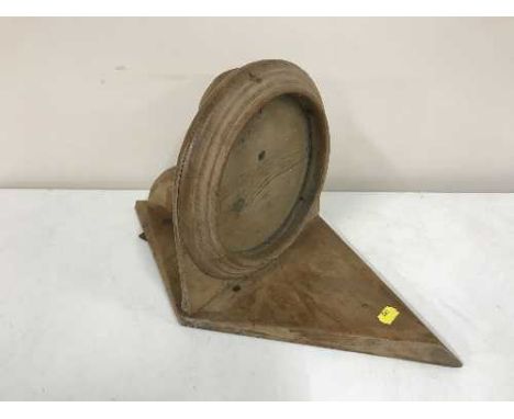 An antique pine wall bracket 