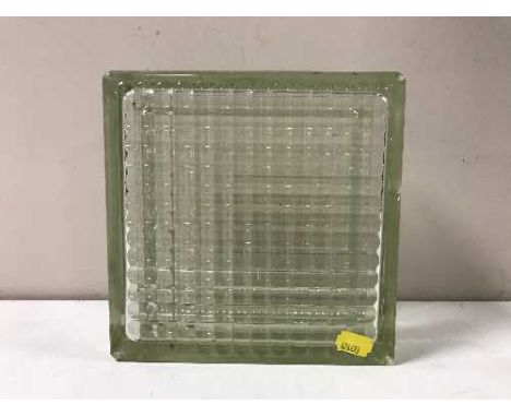 Six vintage glass bricks