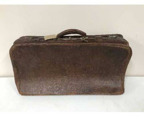 A vintage leather doctor's bag 