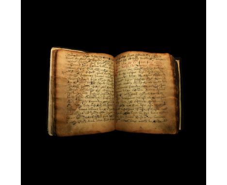 17th-18th century AD. A bound book composed of paper leaves populated with two skoropis hands in black/brown ink; several pag