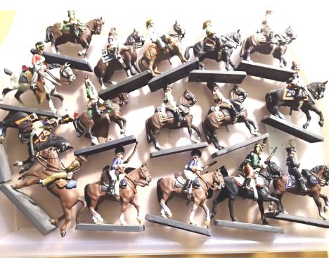 Sixteen Dea by Cassandra mounted soldiers, various types, British, French, Austrian, South African etc in mostly good conditi