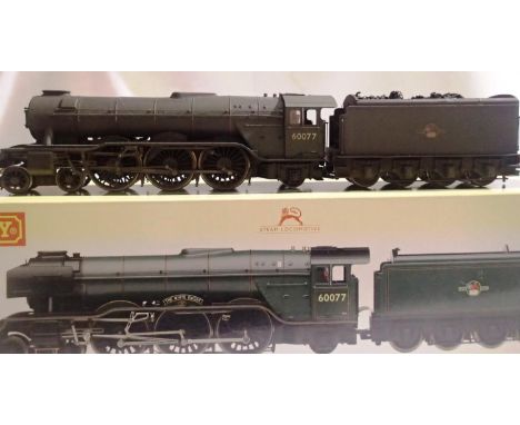 OO scale Hornby R2342, class A3 White Knight 60077 Green Late Crest heavily weathered, damage to cab, fall plate loose, no sm