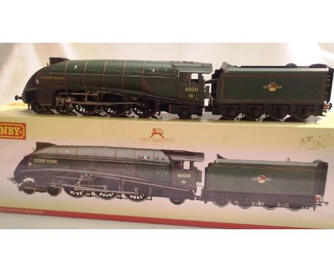 OO scale Hornby R2340 Golden Plover 60031, Green Late Crest in very good condition, requires attention to motion work, spares