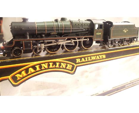 OO scale Mainline Jubilee Class BR Green, 45691, Orion Late Crest in near mint condition, box is good. P&amp;P Group 1 (£14+V