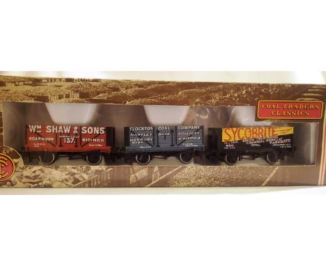 Bachmann 33-033 Coal Traders Classics set of three Yorkshire related, near mint condition, box with some wear. P&amp;P Group 