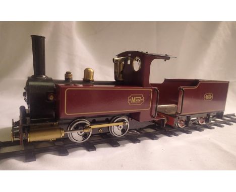 MSS/ Mamod 0.4.0 tank loco maroon appears very little use comes with matching MSS tender to covert to a tender loco plus eigh