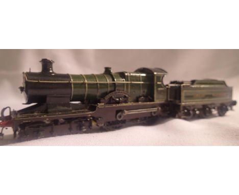 OO scale kit built 4.4.0 and tender, metal City of Truro G.W.R Green, good build and finish. P&amp;P Group 1 (£14+VAT for the