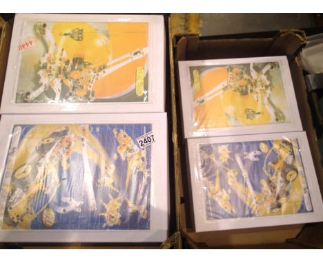 Large collection of complete sets of Meccano in separate packs each with instructions in new boxes. P&amp;P Group 3 (£25+VAT 