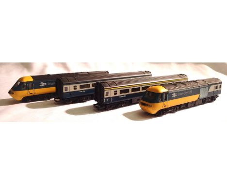 OO scale Hornby four car, Intercity 125 set, power car, dummy trailer and two coaches, very good condition, unboxed. P&amp;P 