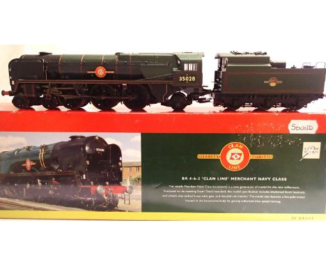 OO scale Hornby R2169, Clan Lane, 35028, Green Late Crest, excellent condition, sound fitted (untested), no paperwork/detail 