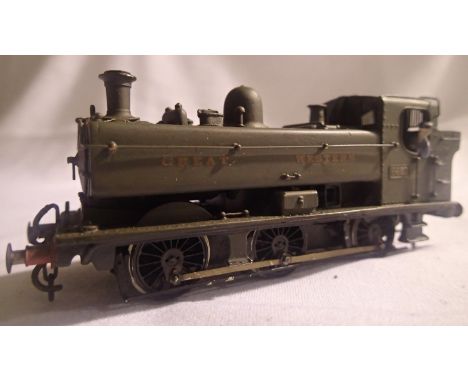 OO scale kit built Pannier tank metal green 9657, G.W.R, weathered, excellent build and finish. P&amp;P Group 1 (£14+VAT for 