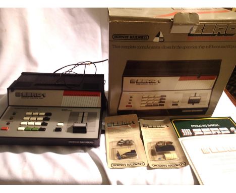 Hornby Zero 1 Master Control Unit, x2 loco modules and instruction manuals. P&amp;P Group 1 (£14+VAT for the first lot and £1