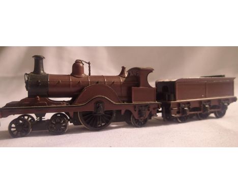 OO scale kit built 4.2.2 and tender, metal maroon, very good build and finish requires motor and paintwork completing. P&amp;