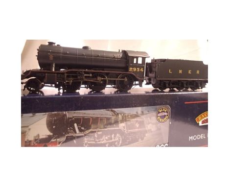 OO scale Bachmann 32-275 class K3, L.N.E.R Black 2934, in excellent condition, detail fitted, box has wear. P&amp;P Group 1 (