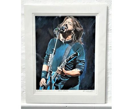 ED O'FARRELLDave Grohl, limited edition print, signed and numbered 2/200, 37cm x 29cm 