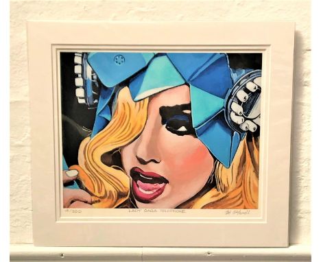 ED O'FARRELLLady Gaga Telephone, limited edition print, signed and numbered 4/200, 28cm x 33.5cm 