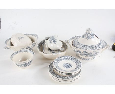 Quantity of Masons Ironstone 'Stratford' tea, coffee and dinnerware, to include tureens, teapot, butter dish etc., (qty)