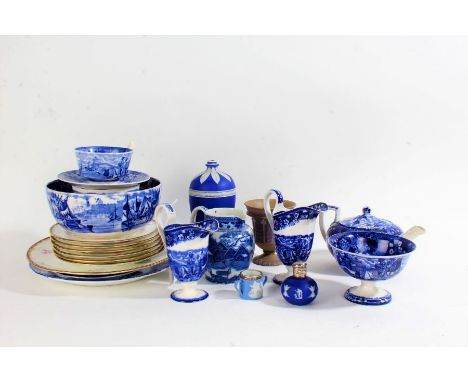 Collection of&nbsp; various Wedgwood china, to include a miniature jasperware silver mounted loving cup, a floral decorated s