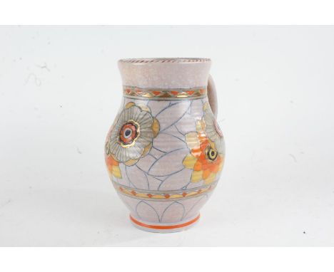 Crown Ducal Charlotte Rhead "Rhodian" pattern vase, signed, backstamped and numbered 145 to base, 25.5cm high