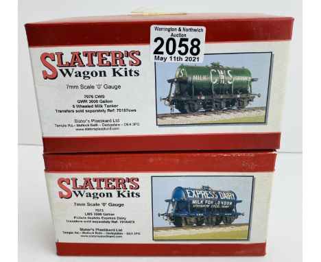 2x Slaters O Gauge Wagon Kits - Kits include Wheels (Contents remain unchecked for completeness, however appear complete) P&a