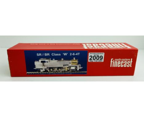 Finecast Models 4mm OO Gauge SR/BR Class 'W' 2-6-4T Loco Kit- Includes Wheels, Mashima Motor &amp; Gearbox  (Contents remain 