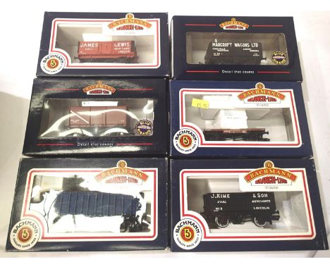 Six assorted Bachmann wagons, mostly in excellent condition, boxed. P&amp;P Group 1 (£14+VAT for the first lot and £1+VAT for