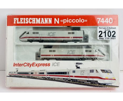 Fleischmann N Gauge 7440 Intercity Express ICE - In Plastic Case Box P&amp;P Group 1 (£14+VAT for the first lot and £1+VAT fo