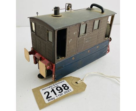 Scratchbuilt O Gauge (3-Rail) GER Steam Tram Car - Body Loose - Sold As Seen P&amp;P Group 1 (£14+VAT for the first lot and £