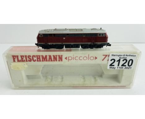 Fleischmann N Gauge 7232 DB Diesel Locomotive (Used) Boxed P&amp;P Group 1 (£14+VAT for the first lot and £1+VAT for subseque