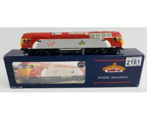 Bachmann Class 57/0 'Scott Tracy' - Loco is playworn, lacking parts - sold as seen P&amp;P Group 1 (£14+VAT for the first lot