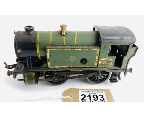 Hornby O Gauge Tinplate GWR Tank Clockwork (NO KEY) P&amp;P Group 1 (£14+VAT for the first lot and £1+VAT for subsequent lots