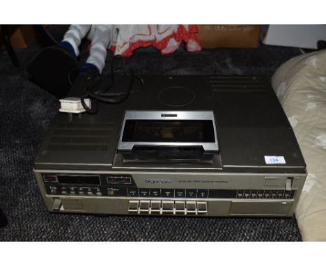 A Sanyo Betacord Video Cassette Recorder