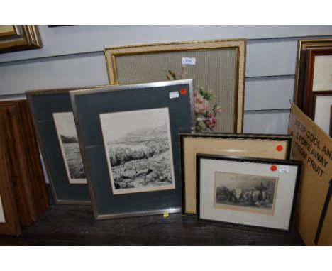 Two framed limited edition prints of pencil sketches, one of Crummock Water, 2/8, the other Ashness bridge,2/78 both indistin