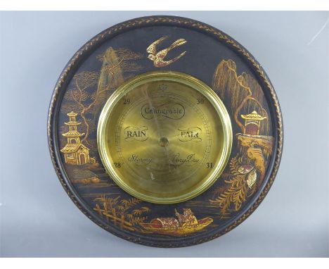 A Chinese-Style Vintage Barometer, approx 32 cms dia.&nbsp;