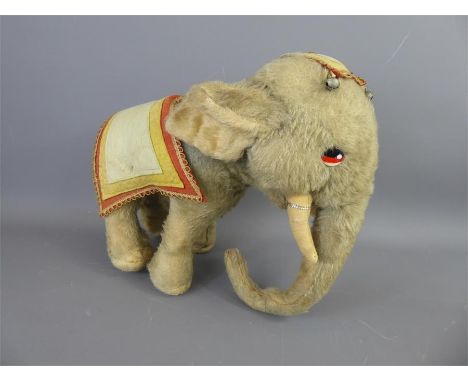 A Vintage Mohair Indian Elephant by Merrythought, approx 31 cms high.&nbsp;