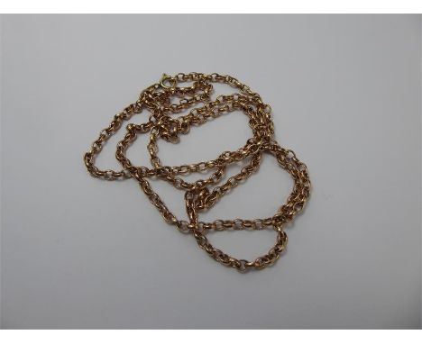 A 9ct Yellow Gold Belcher Chain, approx 79 cm, approx 19 gms.