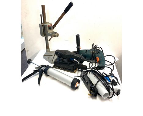 Bosch S2 pillar drill stand, sander, jigsaw, drill etc 