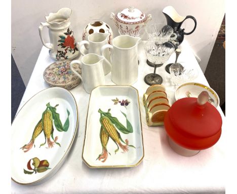 Selection of miscellaneous to include coal port, Royal Worcester, old foley etc mainly pottery and glassware 