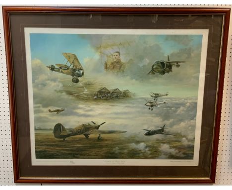 Roderick Lovesey, by and after, 'A Tribute to Sir Thomas Sopwith' limited edition print, 323/850, 65cm x 80cm 