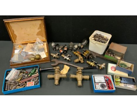 Tools &amp; Scientific Instruments  - Steam Pressure gauge parts;  voltmeter;  papers;  bulbs;  etc 