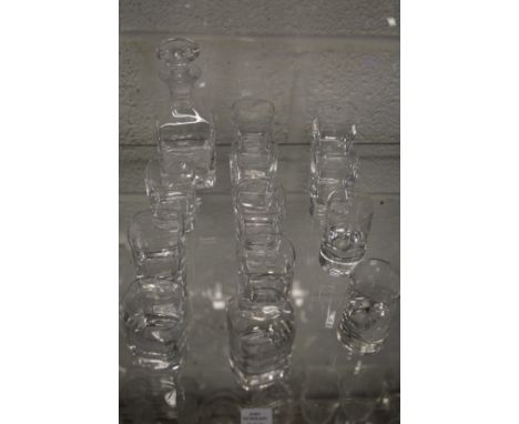 Balmoral Castle miniature whisky decanter and glasses.