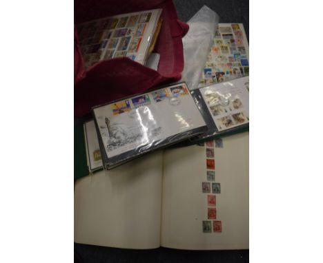 A good collection of stamp albums, first day covers etc.