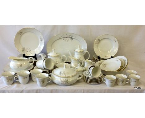 A 58 piece Czech republic Bohemian China Coffee, Tea and Dinner service