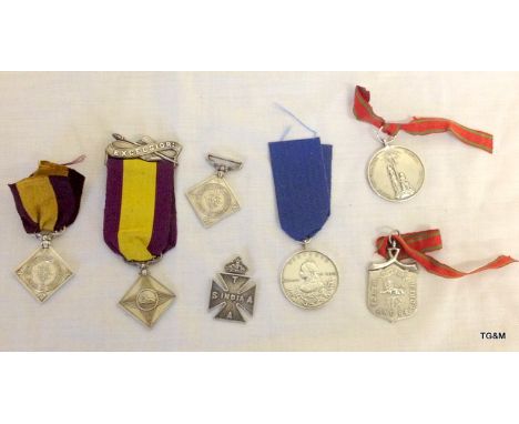 Seven Army Temperance Society medals