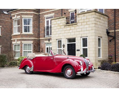 1952 Lagonda 2.6 Drophead Coupé Registration no. NUV 924Chassis no. LAG/50/480Engine no. LBoA/50/559Odometer reading: 16,393M