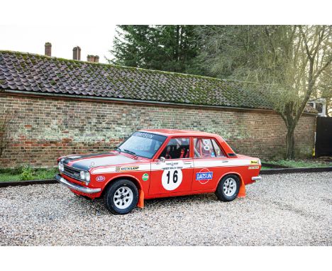 The Property of a Gentleman and Racing Enthusiast1972 Datsun 1600 SSS Rally Prepared 'PA510'Registration no. AWX 134KChassis 