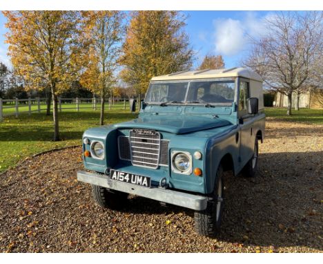 1984 Land Rover Series III 88'Registration no. A154 UMAChassis no. SALLBAAG1AA208530Odometer reading: 92,425MoT expiry date: 