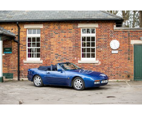 1991 Porsche 944 S2 CabrioletRegistration no. B12 JKBChassis no. WP0ZZZ94ZZMN430338Odometer reading: 40,965MOT Expiry: 29/11/