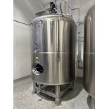 2017 CAI 1500 Gallon Stainless Steel Fermenter Tank - Dish Bottom, Glycol Jacketed, | Rig Fee $2500